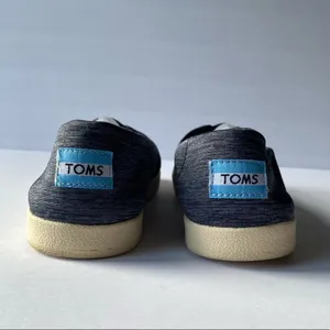 Toms Canvas Slip on Sz 6.5 Blue Shoes thumbnail 5