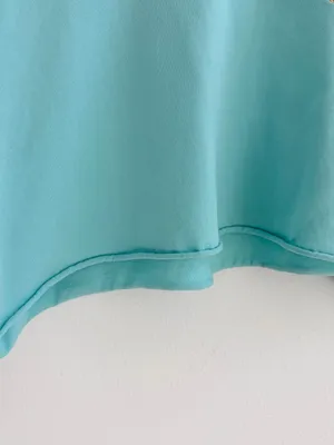 Polo Ralph Lauren Off The Shoulder Light Green Cropped Tee thumbnail 6