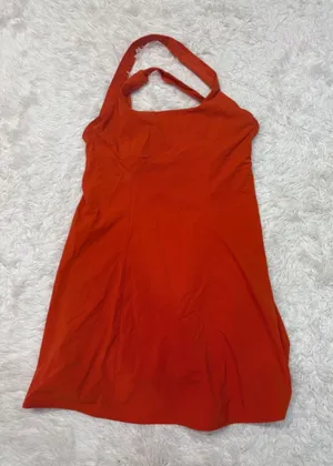 Outdoor voices orange active dress thumbnail 1