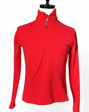 Mountain Hardwear Fleece Quarter‎ Zip Pullover Red Women's M Baselayer Outdoor thumbnail 1