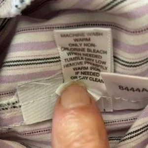 Ann Taylor‎ LOFT Petite Striped Cropped Pants Size 10P Women's Lavender White thumbnail 5