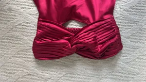 Princess Polly Wine Red Mini Dress thumbnail 2