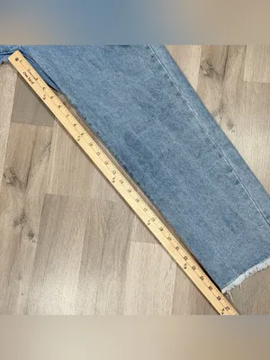 Vintage Y2k Lioness Lace Up Front Raw Edge Crop Jeans Blue Small‎ Straight High thumbnail 11