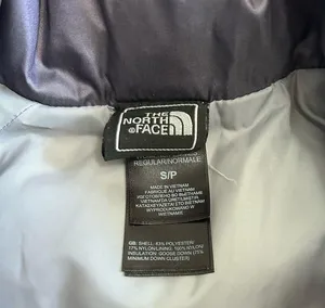 North Face 550 Puffer Vest Goose Down Metallic Purple Women's Small Nylon Zip thumbnail 7