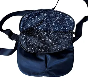 Lululemon Womens Black Lightweight Slim Nylon Crossbody Belt Bag NWOT thumbnail 5