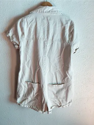 Show Me Your Mumu Range Romper Utility Denim Tanline Sz Large thumbnail 5