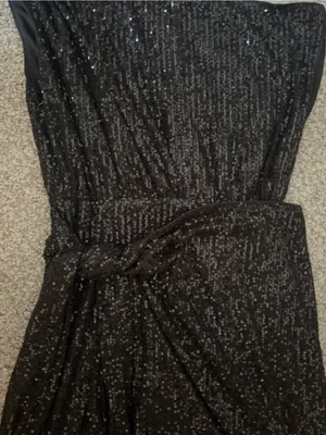 Hello Molly Black One-Shoulder Sequin Mini Dress thumbnail 3
