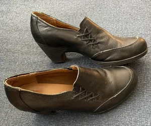 I Love Comfort Shoes Women’s Size 9 Slip On‎ Black Leather Non-Slip Work Office thumbnail 1