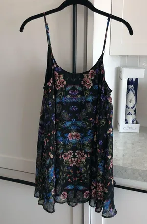 NWOT Show Me Your Mumu Floral Mini Dress V-Neck Small thumbnail 6
