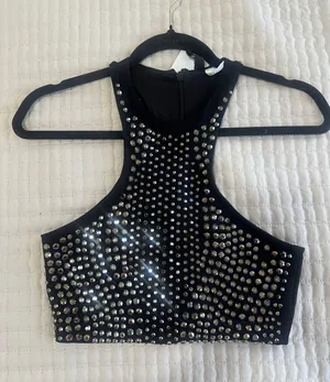 Studded Crop Top thumbnail 1
