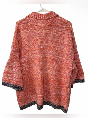 Free People On The Roll Knit Polo Boho Chic Sweater/Top Medium thumbnail 3