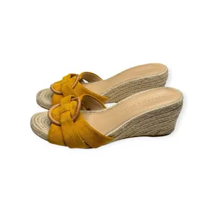 Veronica Beard 𒀭 Ivy Woven Wedges Espadrilles Sandals 𒀭 Saffron Suede 𒀭 6.5M thumbnail 8