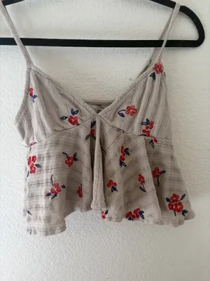 Urban Outfitters floral babydoll tank thumbnail 4