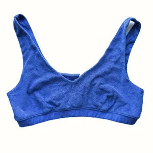 Aerie NEW Offline Terry Recharge Least Support Bra Blue Size Large L thumbnail 2