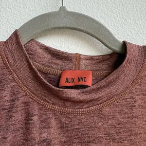 Revolve Alix NYC Bronze Gold Short Sleeve Bodysuit Blouse Size Small? medium? thumbnail 2