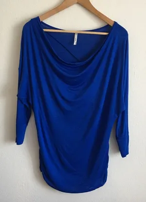 Royal blue top thumbnail 1