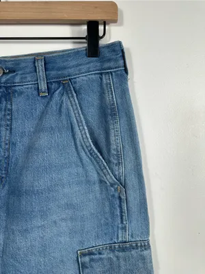 Aritzia Denim Forum 90s Millie Hi Rise Cargo Jeans 26 Blue‎ Wide Leg Y2K thumbnail 7