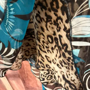 Believe Teal Floral And Animal Print Midi Dress Size‎ 8 thumbnail 7