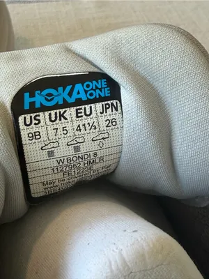 Hoka Bondi 8 Running Shoes Grey Peach Women’s Size 9 thumbnail 8