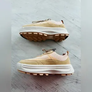 Sorel Ona 503 Low Top Platform Sneaker White Peach/ Nova Sand Size 7 NWOT $125 thumbnail 1