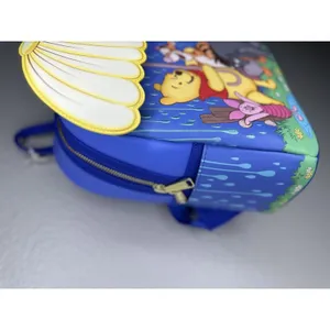 Loungefly Mini Backpack Bag Womens Blue Winnie The Pooh Umbrella Rain Disney thumbnail 2