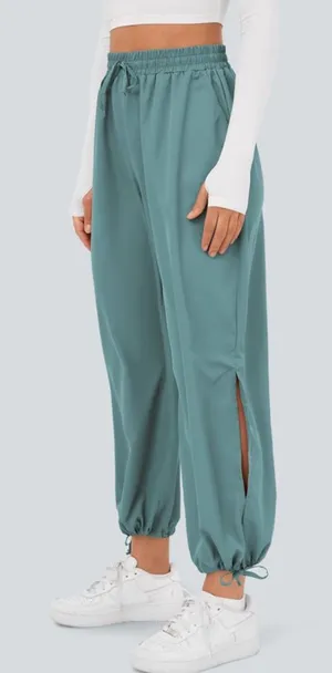 NWOT Halara Blue Breezeful Highwaisted Drawstring Casual Joggers thumbnail 1