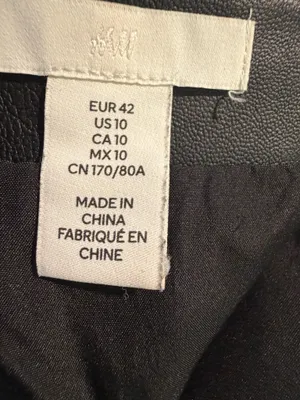 H&M Faux Leather Skirt thumbnail 3
