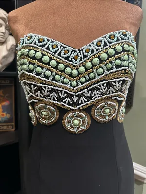 Rachel Allan Beaded Sweetheart Gown with Cutout Back – Size 4 thumbnail 3