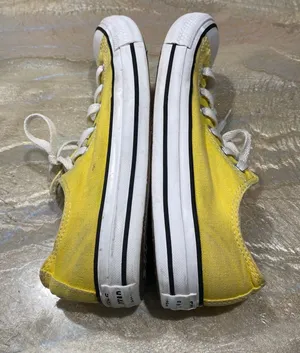 All Star Low Tops Lace Up Yellow Sneakers Women’s 8 (Please Read Description) thumbnail 11