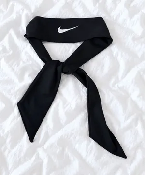 Nike Black Dri-FIT Tie Headband thumbnail 1