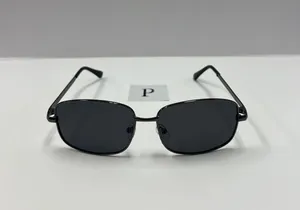 Aviator Sunglasses / gray metal square aviator sunglasses thumbnail 1