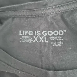 Life is Good Women’s Black T-Shirt with Tie Die Logo‎ 100% Cotton Size XXL thumbnail 2