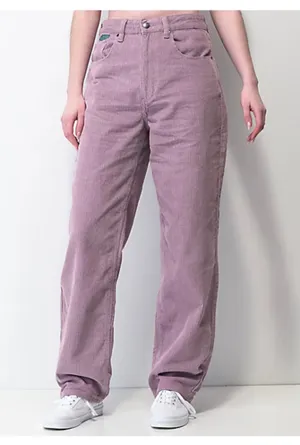 Empyre Y2K 90s Pants Baggy Corduroy Purple Wide Leg Pants Size Women's 1 thumbnail 1