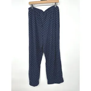Croft & Barrow‎ Pajama Set Womens XL Navy Blue Polka Dot Tank Pants Sleepwear thumbnail 7