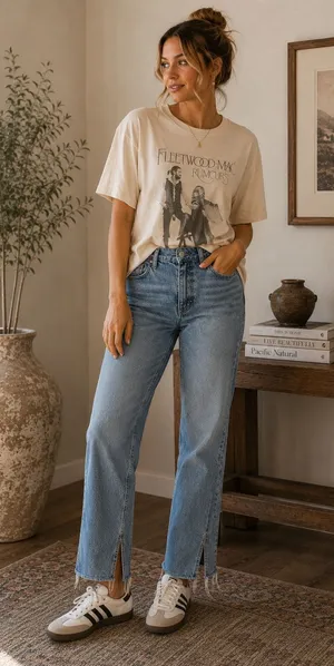 Zara Blue High Rise Straight Leg Jeans Womens 6 Slit at Ankle Button Fly Light thumbnail 1