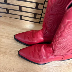 Vittorio Ricci Red Western‎ Cowgirl Boots Size 5 thumbnail 5