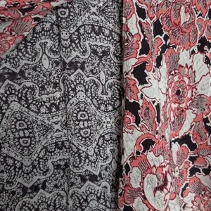 Lucky Brand Womens S Floral Paisley‎ Tank Top Coral Cream Boho Peasant Festival thumbnail 9