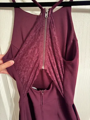 Burgundy jumpsuit Purple thumbnail 3