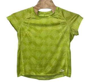 LL Bean T-Shirt WomenS Size XL Green Geometric Print Round Neck Short Sleeve Tee thumbnail 1
