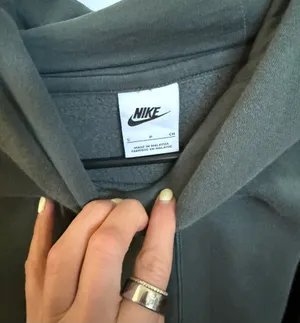 Nike Women's Dark Green Swoosh Pullover Hoodie thumbnail 6