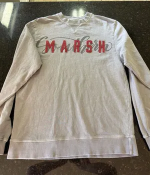 Southern Marsh Rewash Sweatshirt Women's Sz S Gray Embroidered Shirt Long Sleeve thumbnail 1