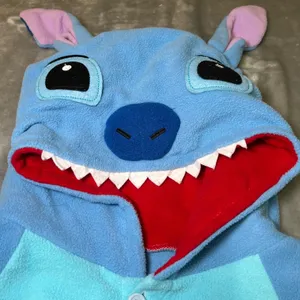 Disney Stitch Adult Size XL Costume Kigurumi Pajamas Blue Hututu‎ Fleece thumbnail 7