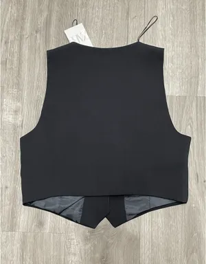 Zara black Vest  thumbnail 4