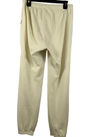 Aviator Nation Rainbow Lightning Bolt Sweatpants Joggers Cream Vintage White XL thumbnail 4