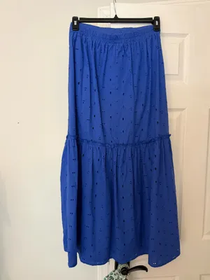 Blue maxi skirt thumbnail 2