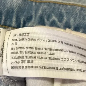 Abercrombie & Fitch 90's Straight Blue Ultra High Rise Distressed Denim Jeans 4 thumbnail 5