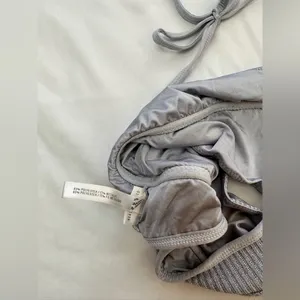 Aerie Real Obsessed Halter Bralette - Metallic/Silver - S thumbnail 11
