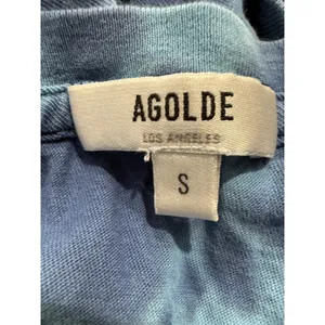 Agolde‎ Mariam Tee Blue Tie Dye Organic Cotton Short Sleeve T-Shirt A7047B Small thumbnail 3