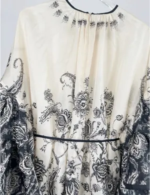 Zimmermann Mini Dress Silk boho flutter sleeve size 2 M/L thumbnail 4
