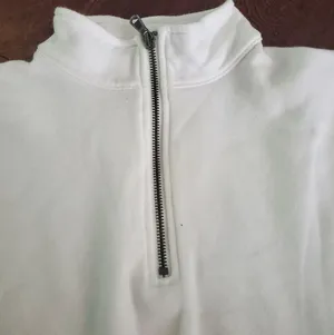 American Eagle Ann-mazingly soft cropped 1/4 zip in white size small wom… thumbnail 3